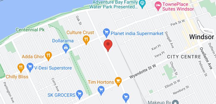 map of 416 Crawford AVENUE